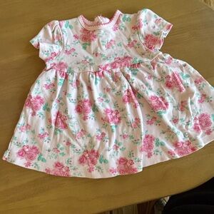 Little Me Pink Floral Baby Dress - Size 9M
